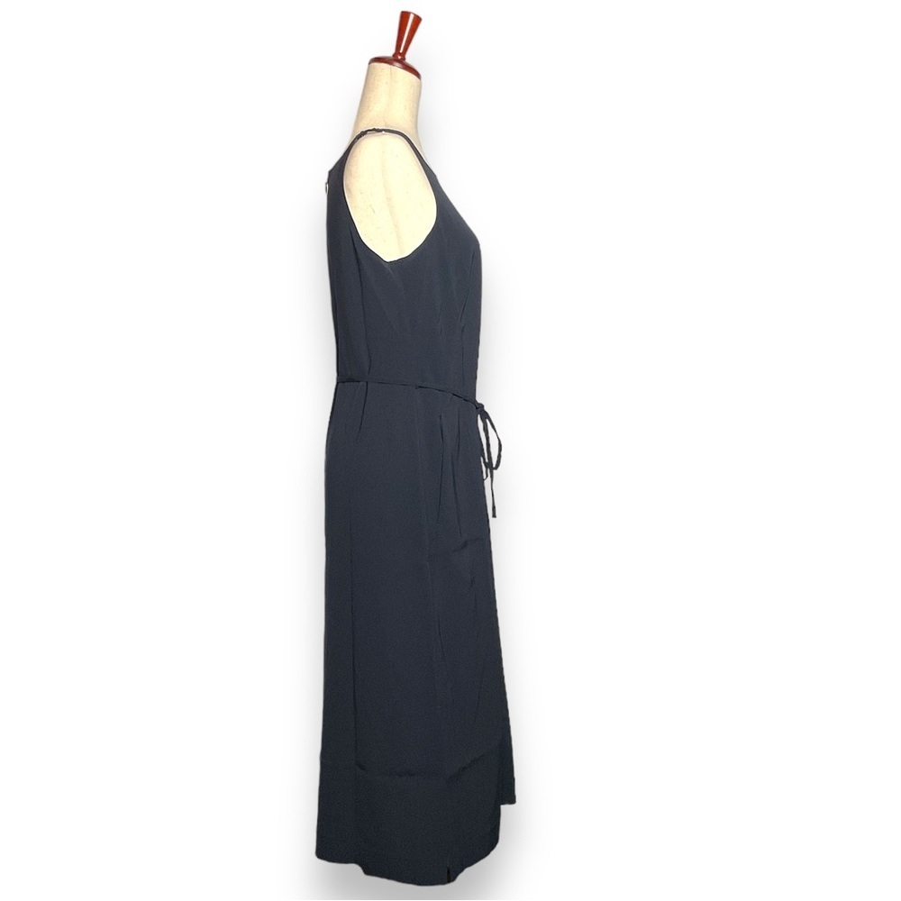 NWT Ministry Of Supply Blue Black Kinetic Sheath Midi Sleeveless Dress Medium - Picture 2 of 8
